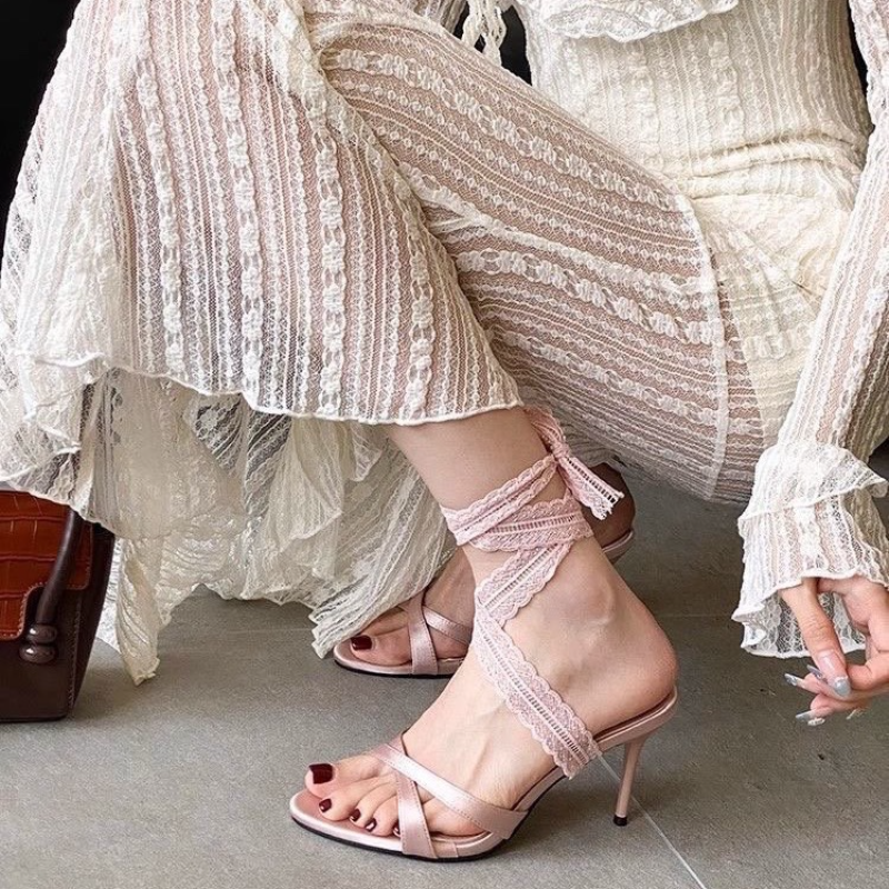 2026 New Pointed Head Strappy  - Sandal Strappy Heeled avis et prix