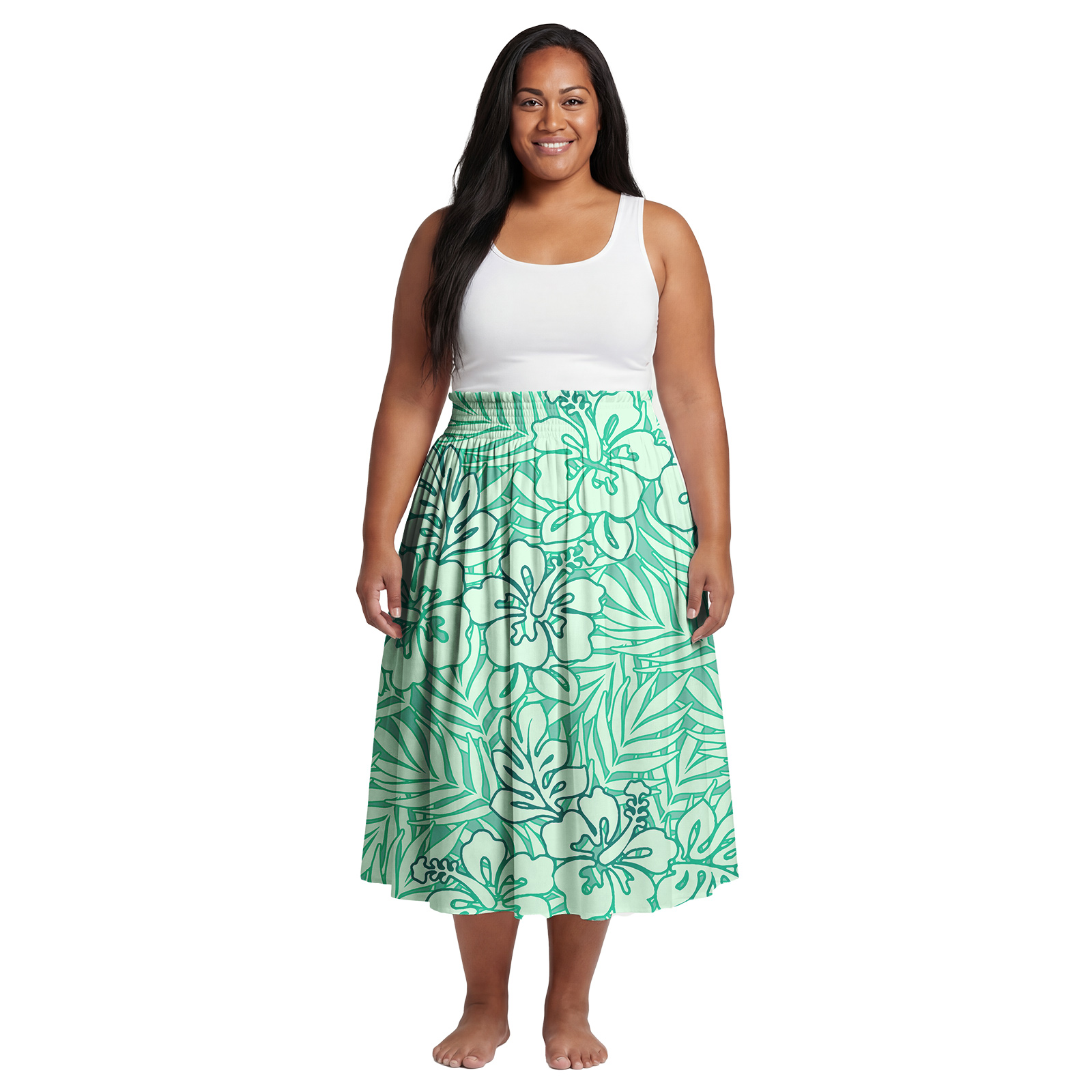 Excellent Floral Print Custom  - Midi Skirt Floral avis et prix
