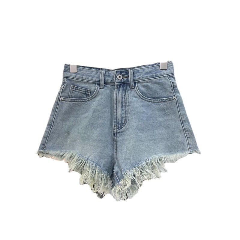 Summer Women's Clothing Casual - Shorts Denim Frayed avis et prix