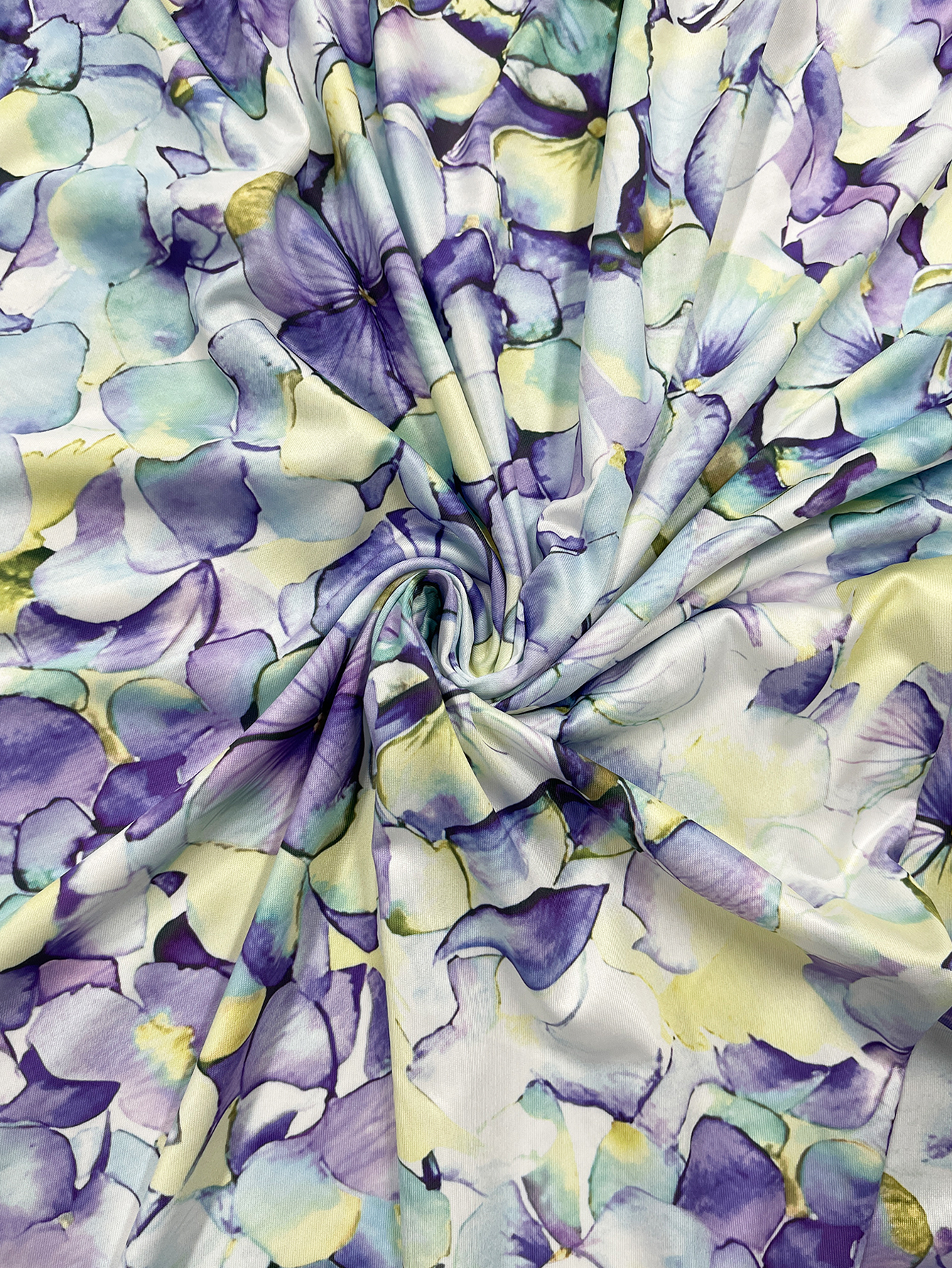 Plus Size Purple Yellow Floral - Midi Skirt Floral avis et prix