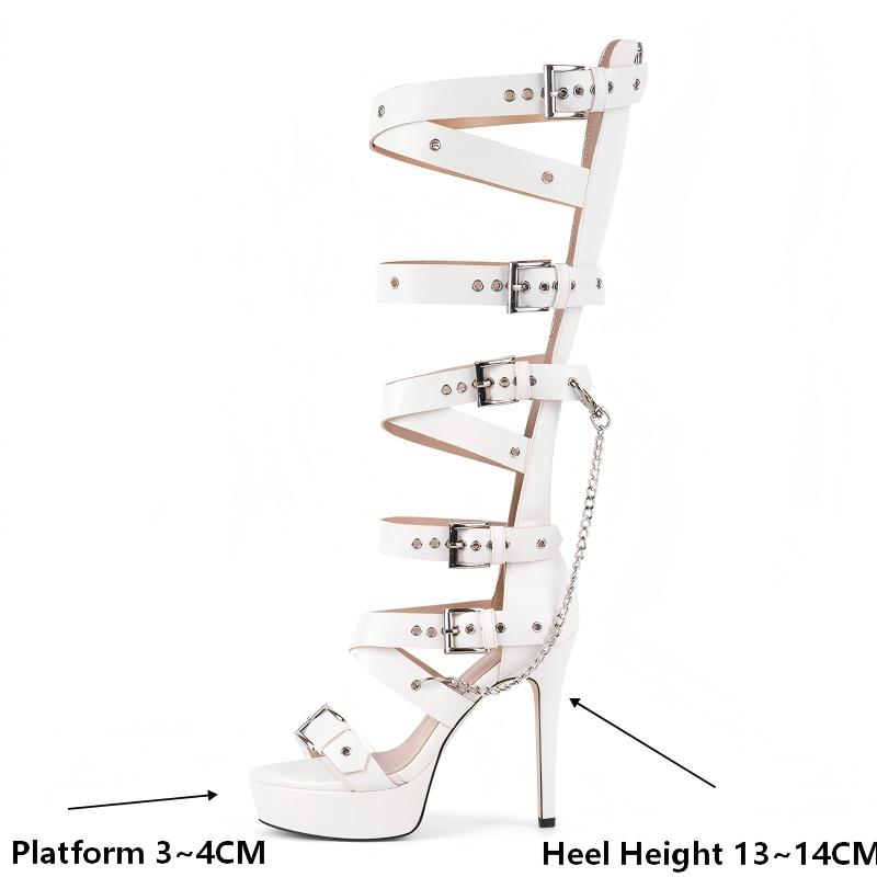 Onlymaker Platform Knee High E - Sandal Strappy Heeled avis et prix