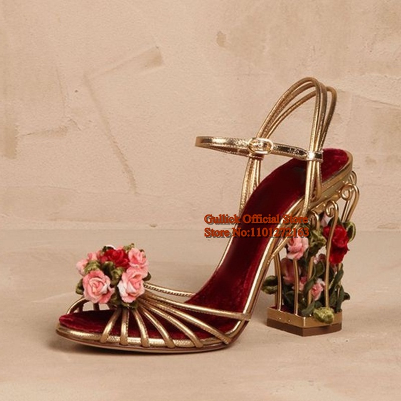 Luxury Bird Cage Women Sandals - Sandal Strappy Heeled avis et prix
