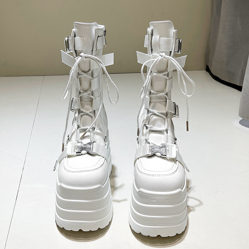 13.5CM,17CM Women Punk Boots A - Wedge Espadrille Women avis et prix