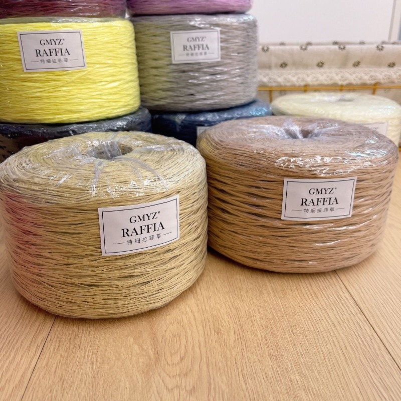 250g/pcs Thin Flat Raffia Yarn - Crochet Bag Raffia avis et prix