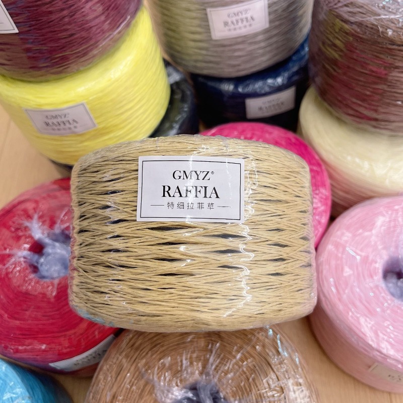 250g/pcs Thin Flat Raffia Yarn - Crochet Bag Raffia avis et prix