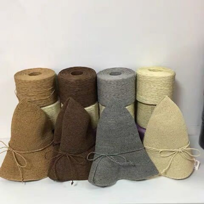 250g/pcs Thin Flat Raffia Yarn - Crochet Bag Raffia avis et prix