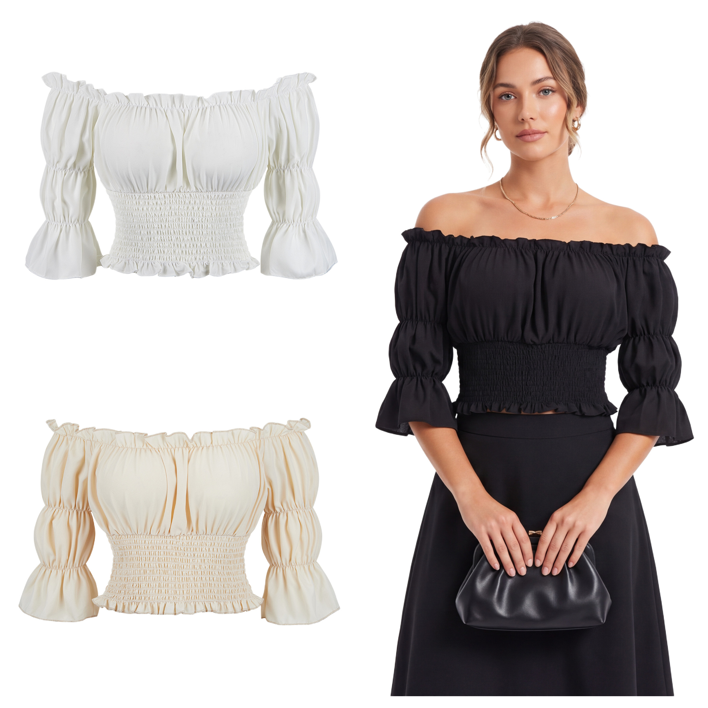 Renaissance Blouse Women Top w - Blouse Off Shoulder avis et prix