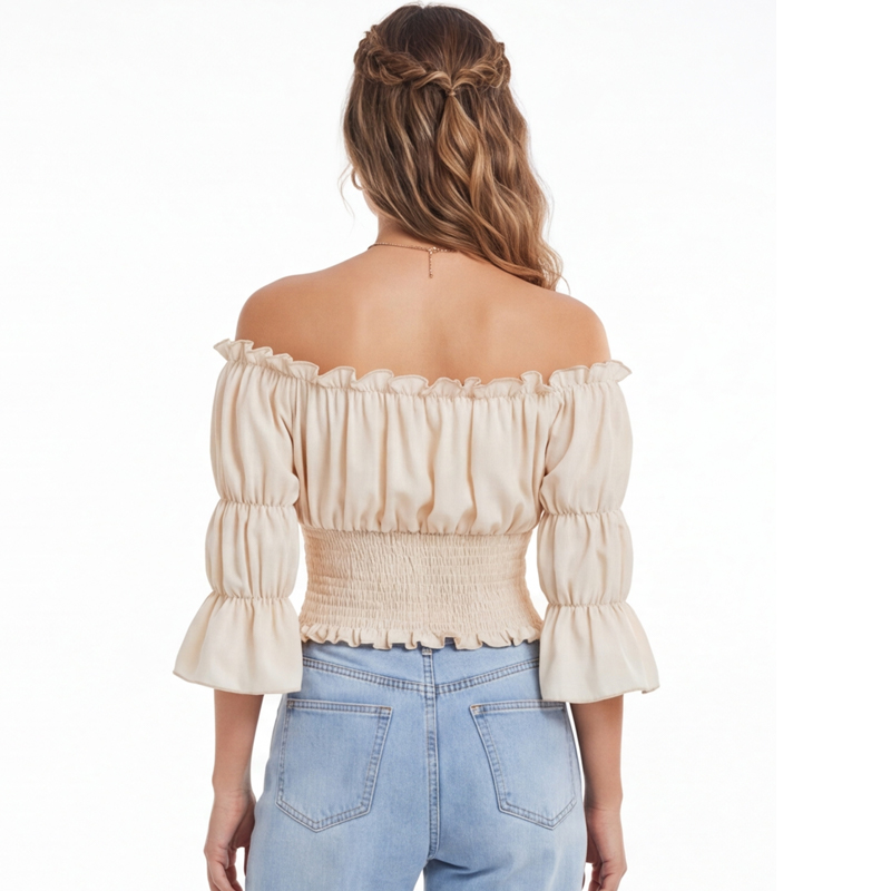 Renaissance Blouse Women Top w - Blouse Off Shoulder avis et prix