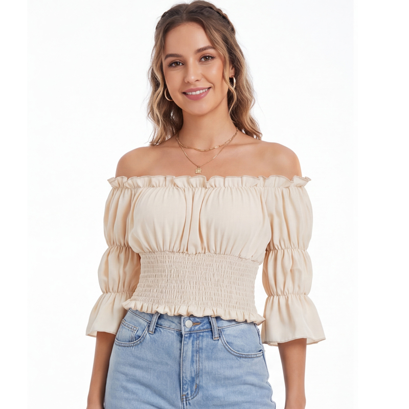 Renaissance Blouse Women Top w - Blouse Off Shoulder avis et prix