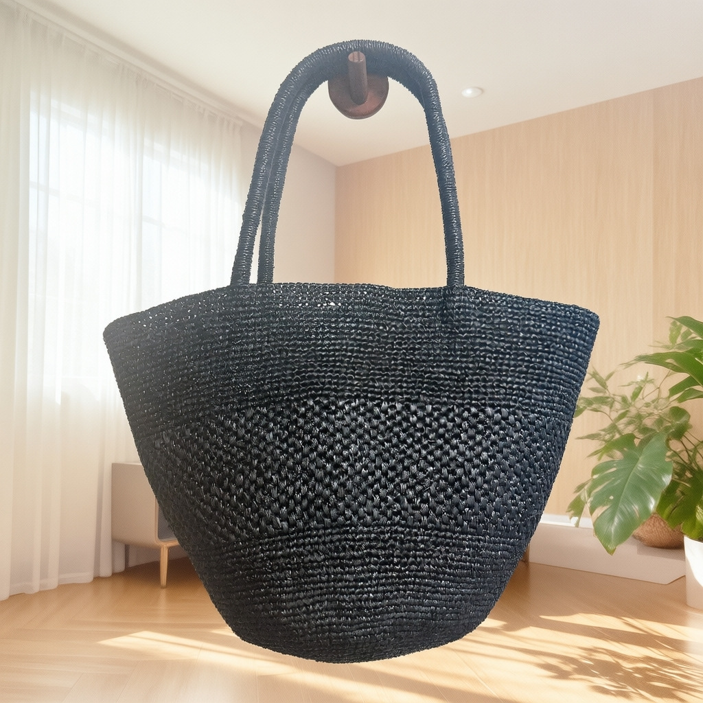 Large Capacity Raffia Straw Ba - Crochet Bag Raffia avis et prix