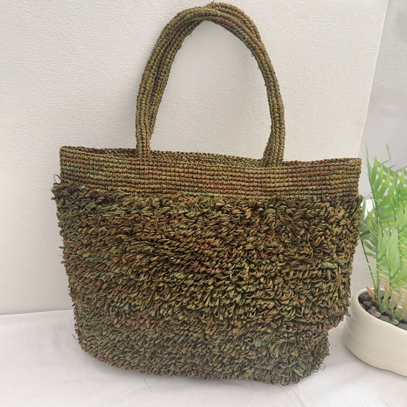 Raffia Hand-crocheted Shoulder - Crochet Bag Raffia avis et prix