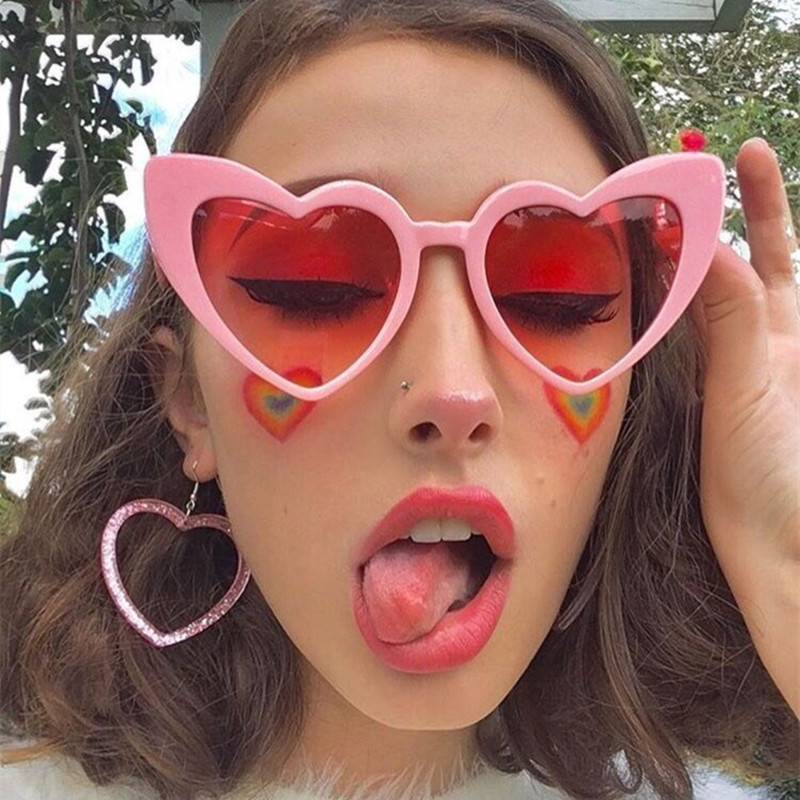 Love Heart Cat Eye Sunglasses  - Sunglasses Cat Eye avis et prix