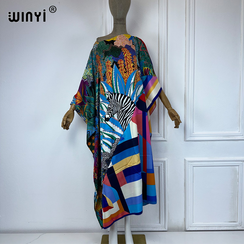 WINYI new high quality Print k - Cover Up Kaftan avis et prix