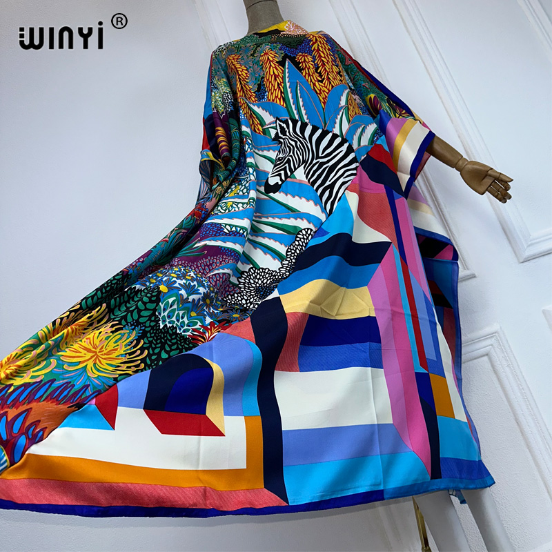 WINYI new high quality Print k - Cover Up Kaftan avis et prix