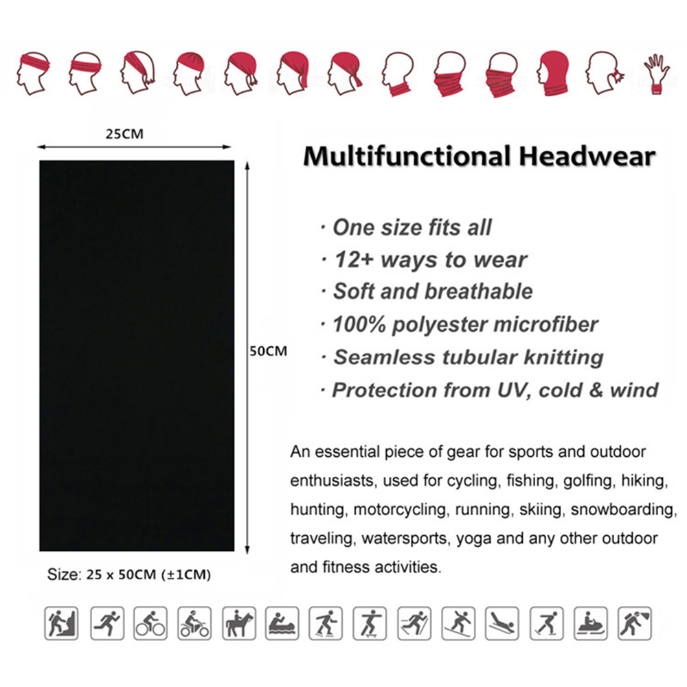 Seamless Solid Color Bandanas  - Headband Summer Knit avis et prix