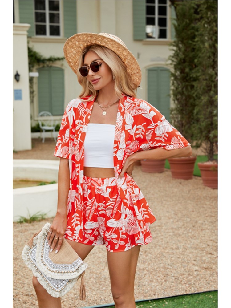 Summer Casual 2 Piece Set Wome - Romper Floral Print avis et prix