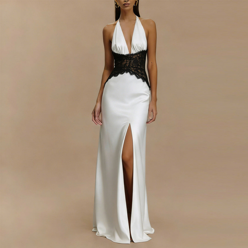 Sexy Backless Halter Maxi Dres - Maxi Dress Halter avis et prix