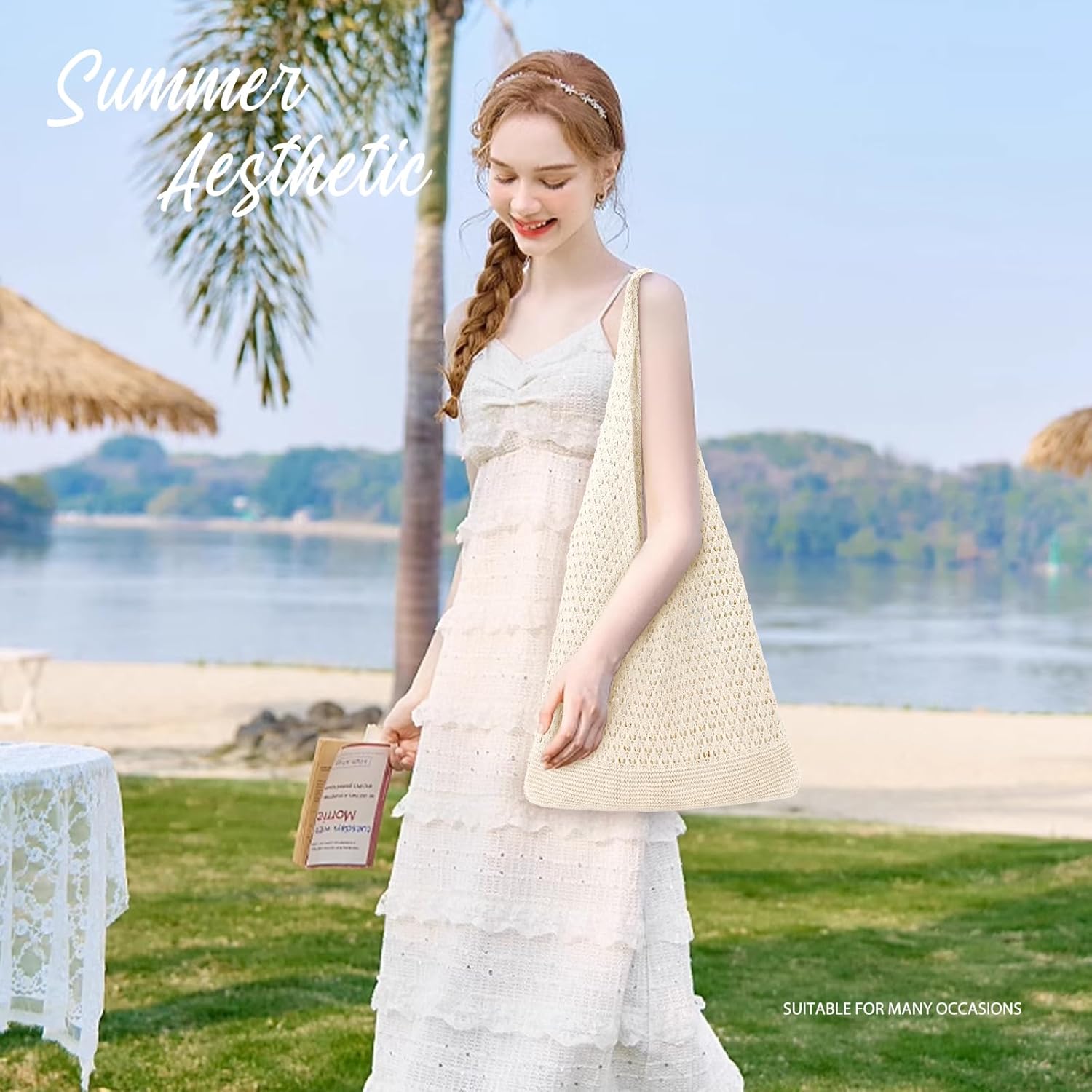 Crochet Beach Tote for Women - - Tote Bag Beach avis et prix