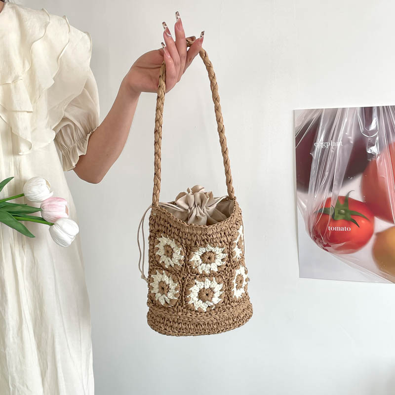 Summer Boho Handmade Crochet F - Crochet Bag Raffia avis et prix
