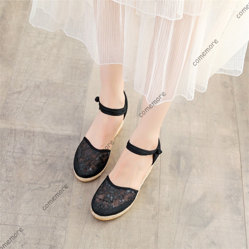 Women's Lace Mesh Espadrille W - Wedge Espadrille Women avis et prix