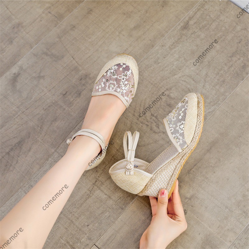 Women's Lace Mesh Espadrille W - Wedge Espadrille Women avis et prix