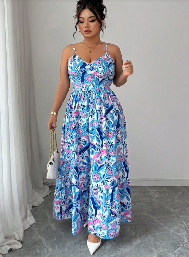 Plus Size Women's Floral Print - Romper Floral Print avis et prix