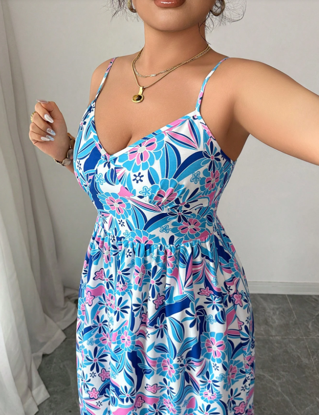 Plus Size Women's Floral Print - Romper Floral Print avis et prix