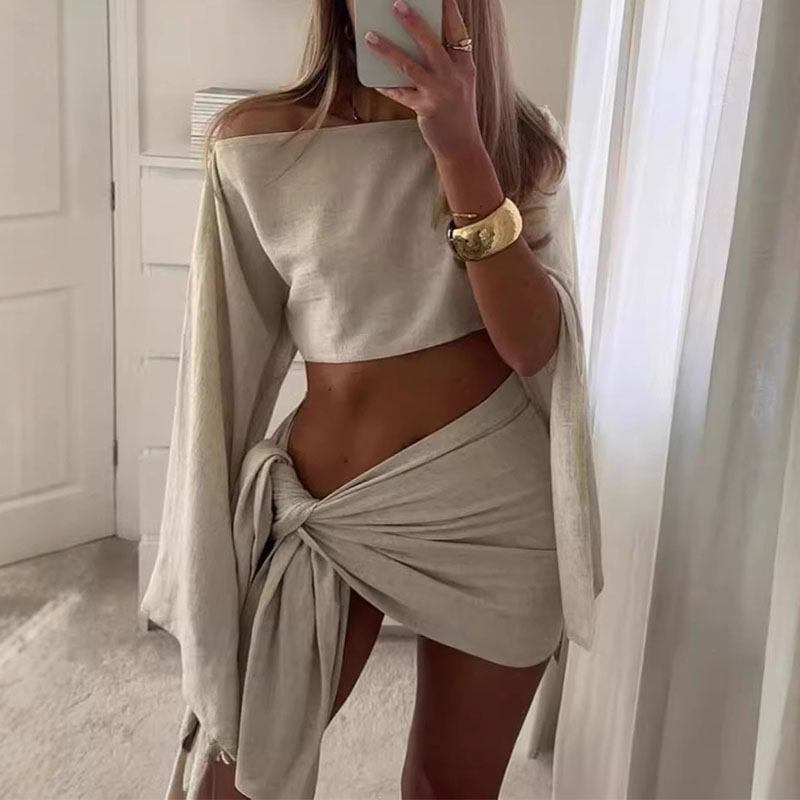 Women Two Pieces Sets Summer C - Crop Top Crochet avis et prix