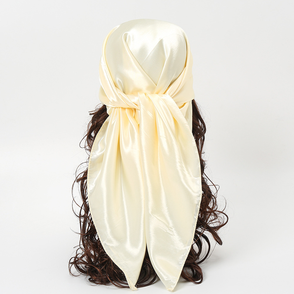 90cm Solid Colors Neckerchief  - Headband Summer Knit avis et prix