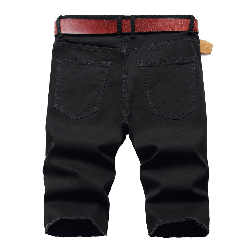 2026 Summer Men's Red Rose Emb - Shorts Denim Frayed avis et prix